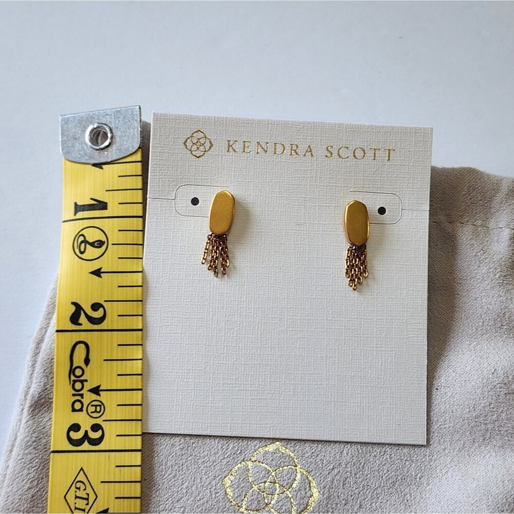Kendra scott Gold Deanna Stud Tassel Earrings - Picture 4 of 5
